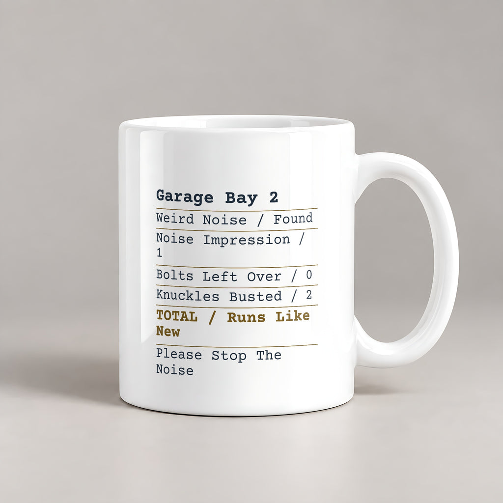 Funny Mechanic Coffee Mug Garage Receipt For Auto Mechanics - photo 1