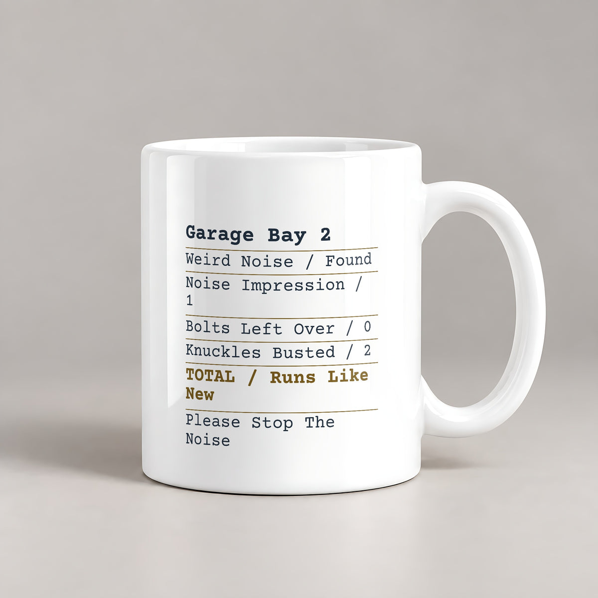 Funny Mechanic Coffee Mug Garage Receipt For Auto Mechanics - photo 1