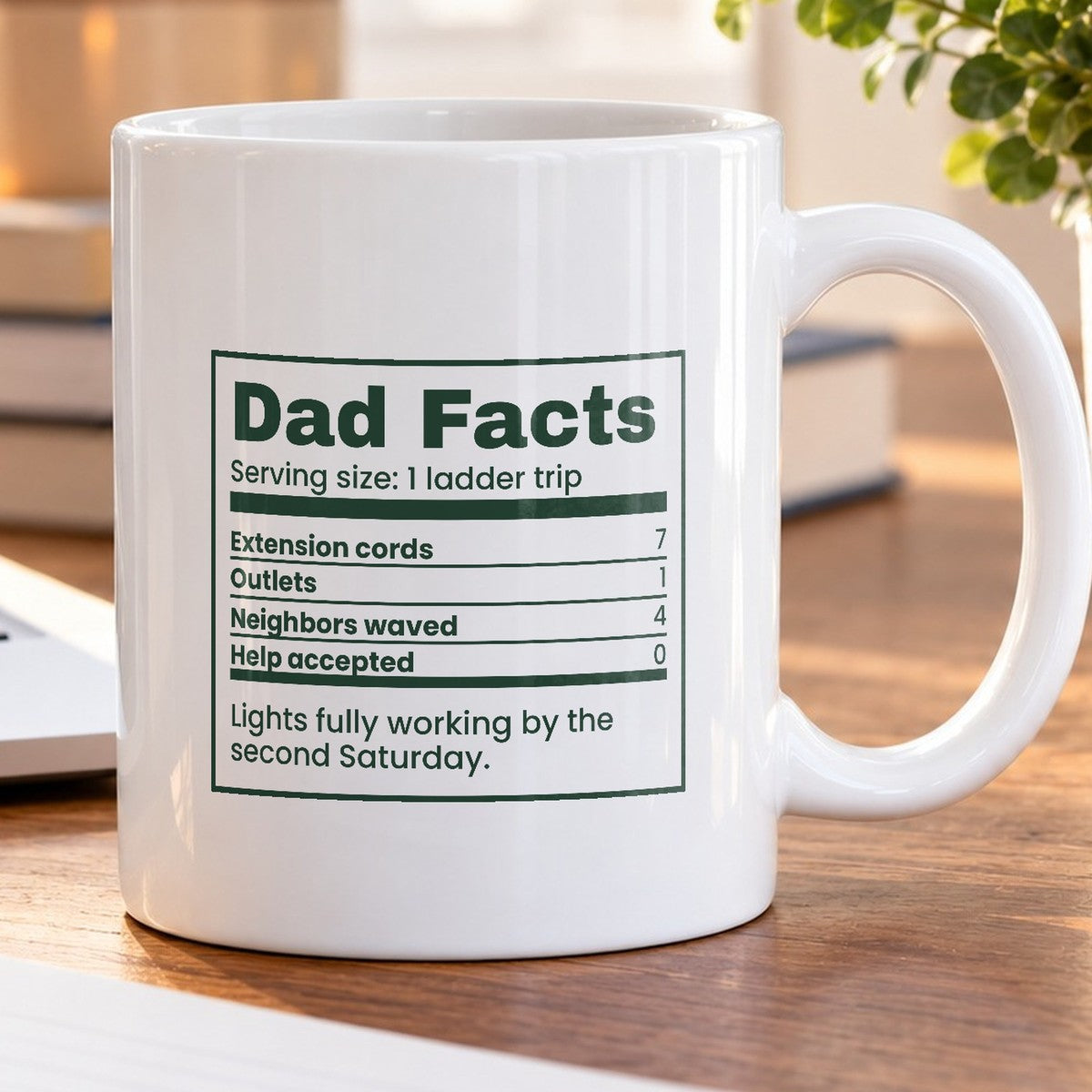 Funny Christmas Coffee Mug Dad Facts Extension Cords 7 For Dad - photo 5