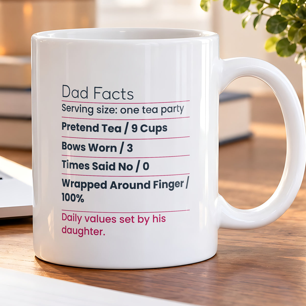 Funny Dad Of Daughters Coffee Mug Dad Facts Label For Fathers - photo 5