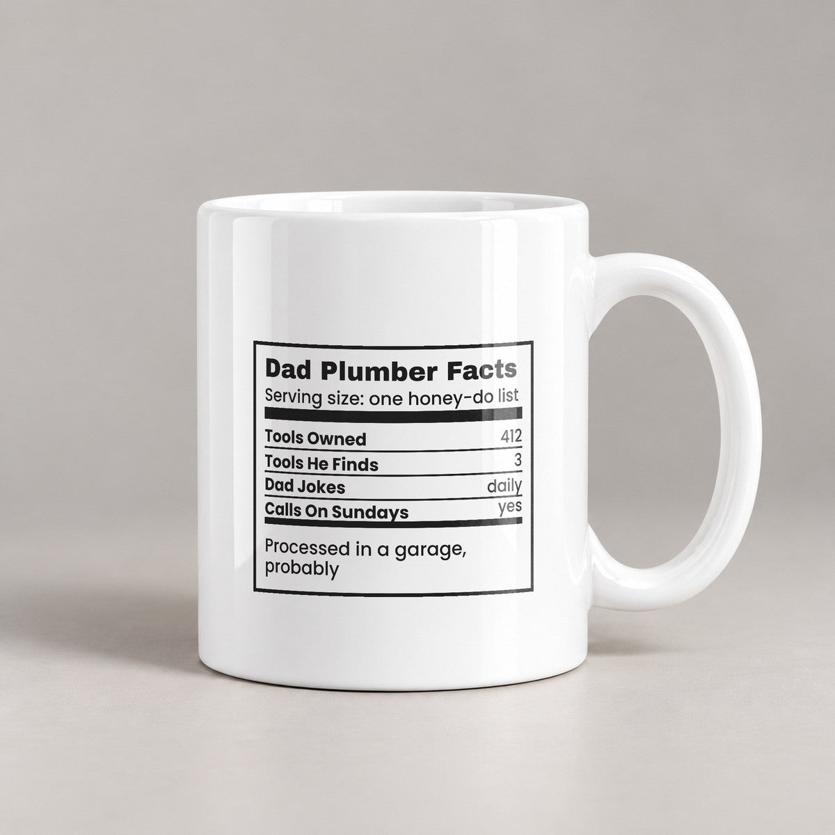 Dad Plumber Facts Coffee Mug For Plumbers - photo 2