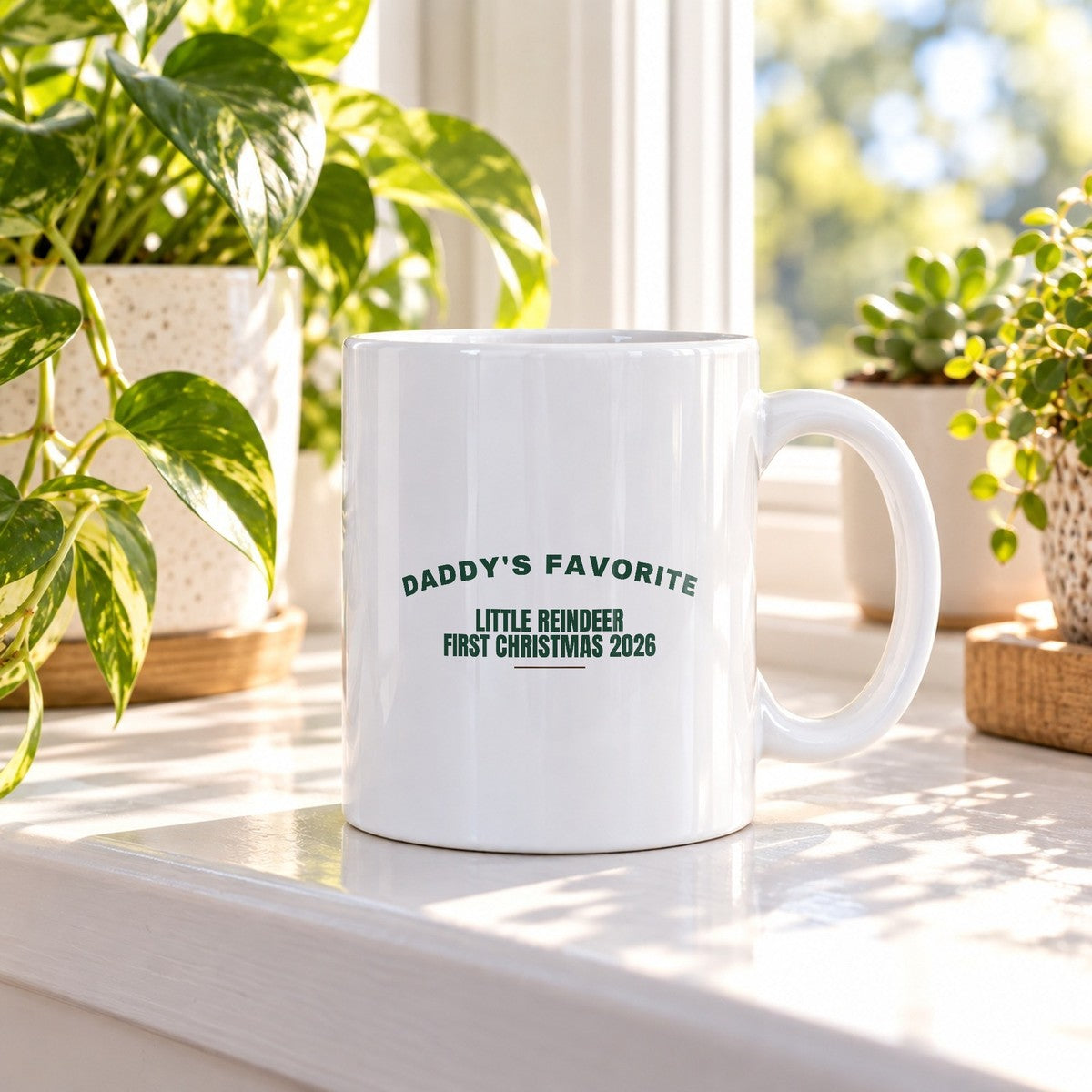 Daddy's Favorite Little Reindeer First Christmas 2026 Mug For New Dad - photo 1