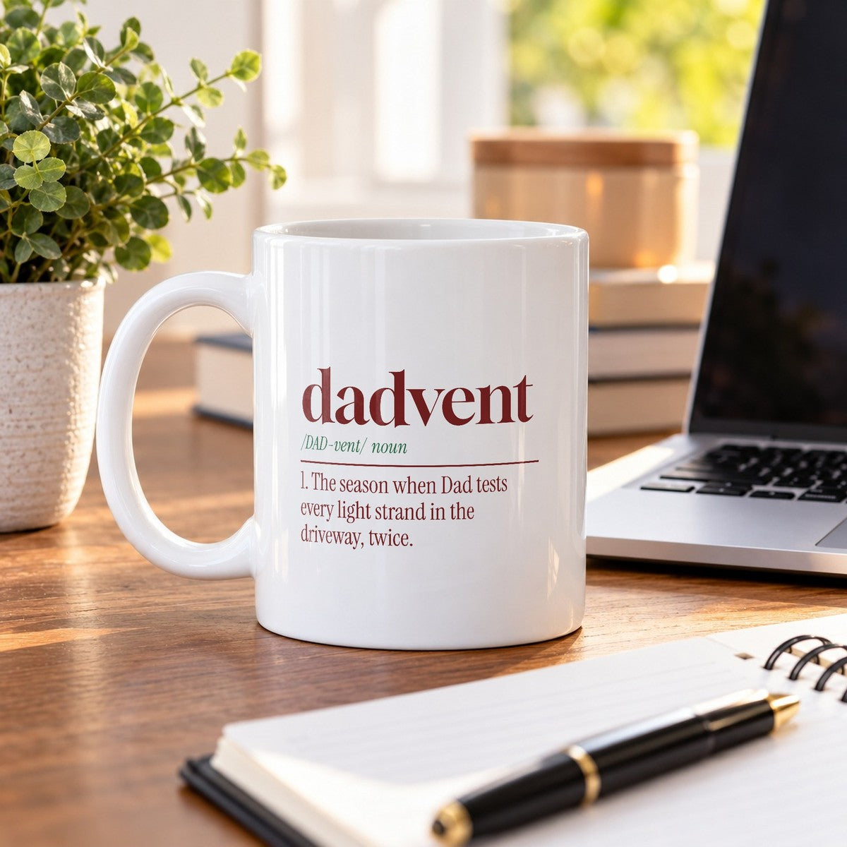 Funny Christmas Dad Coffee Mug Dadvent Dictionary Definition - photo 4