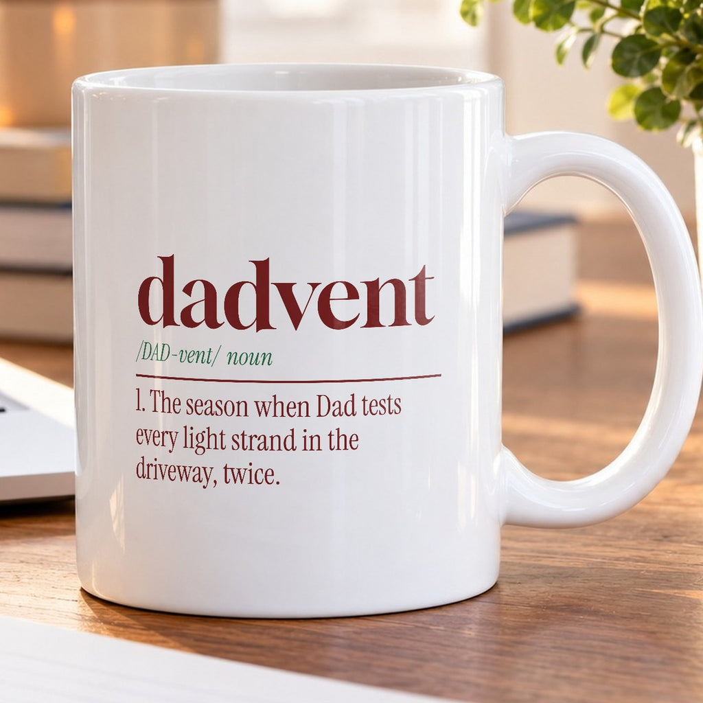 Funny Christmas Dad Coffee Mug Dadvent Dictionary Definition - photo 5
