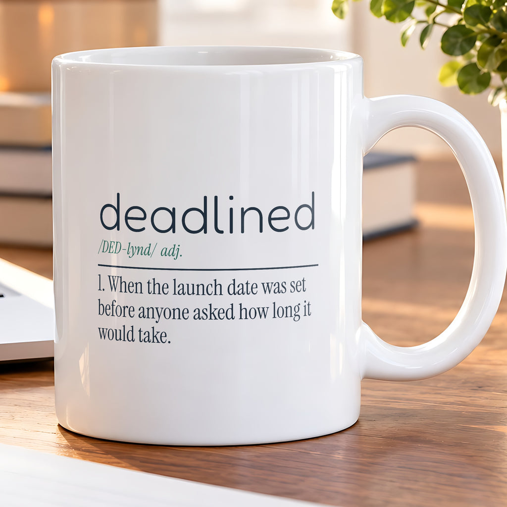 Funny Project Manager Coffee Mug Deadlined Definition For Managers - photo 5