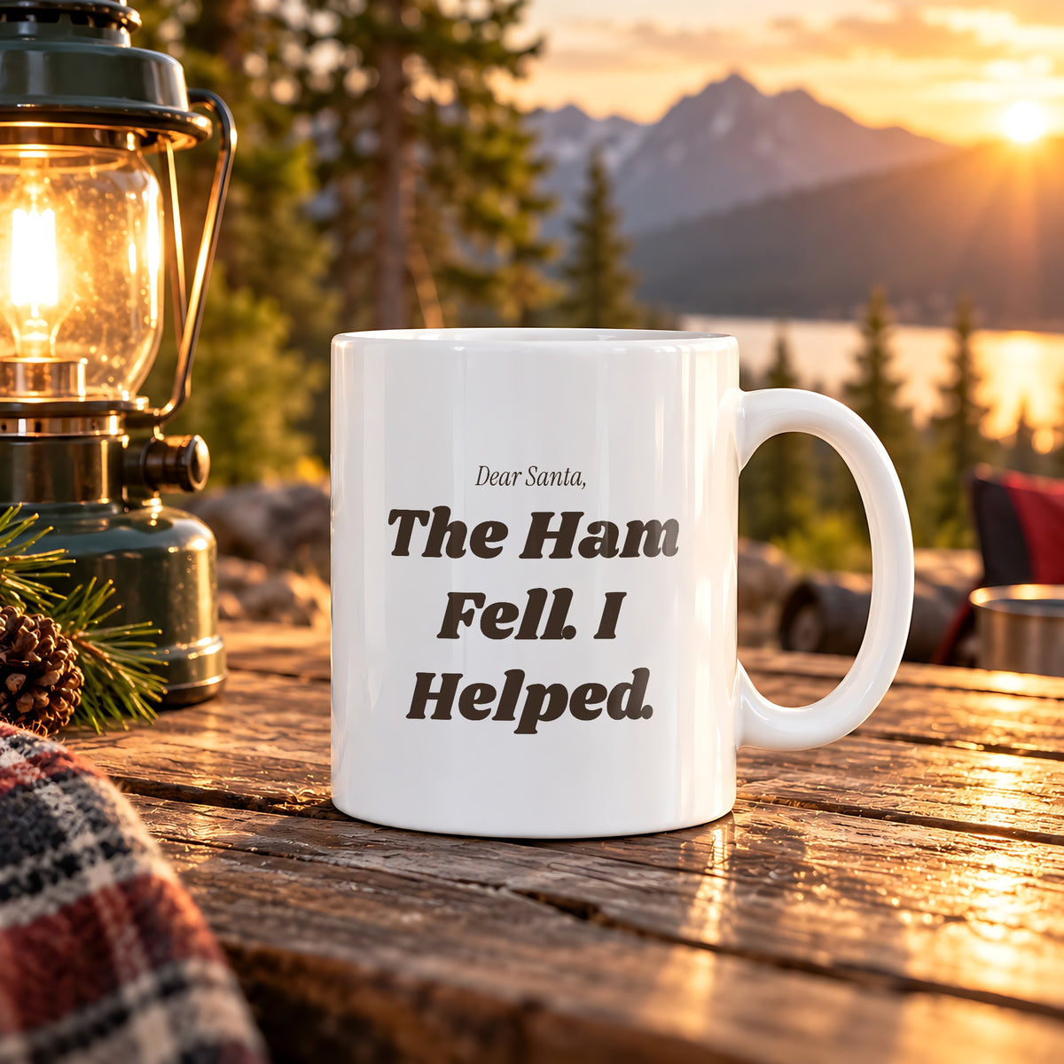 Funny Christmas Coffee Mug Dear Santa The Ham Fell I Helped Dog Letter - photo 2