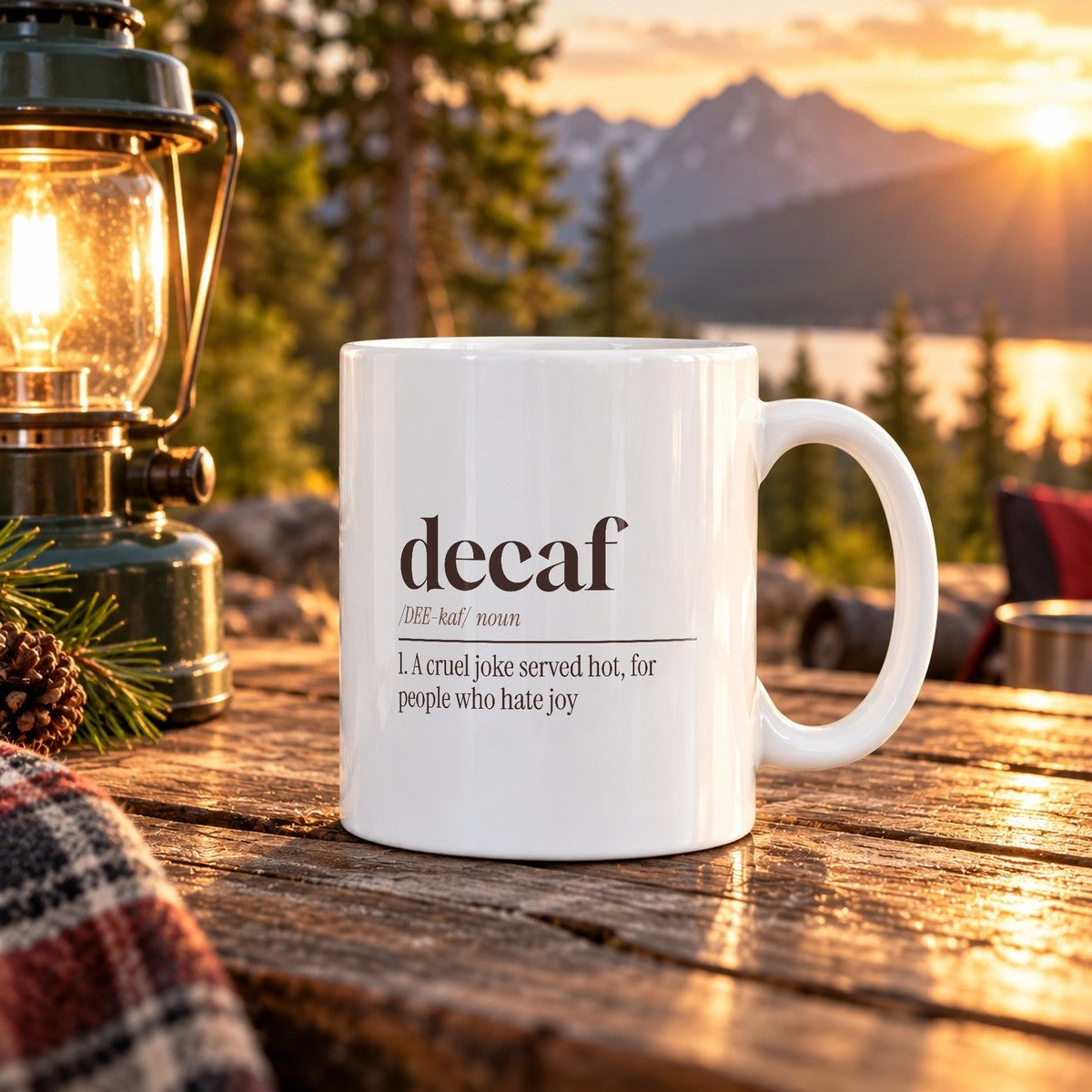 Decaf Coffee Mug Decaf A Cruel Joke Served Hot - photo 1