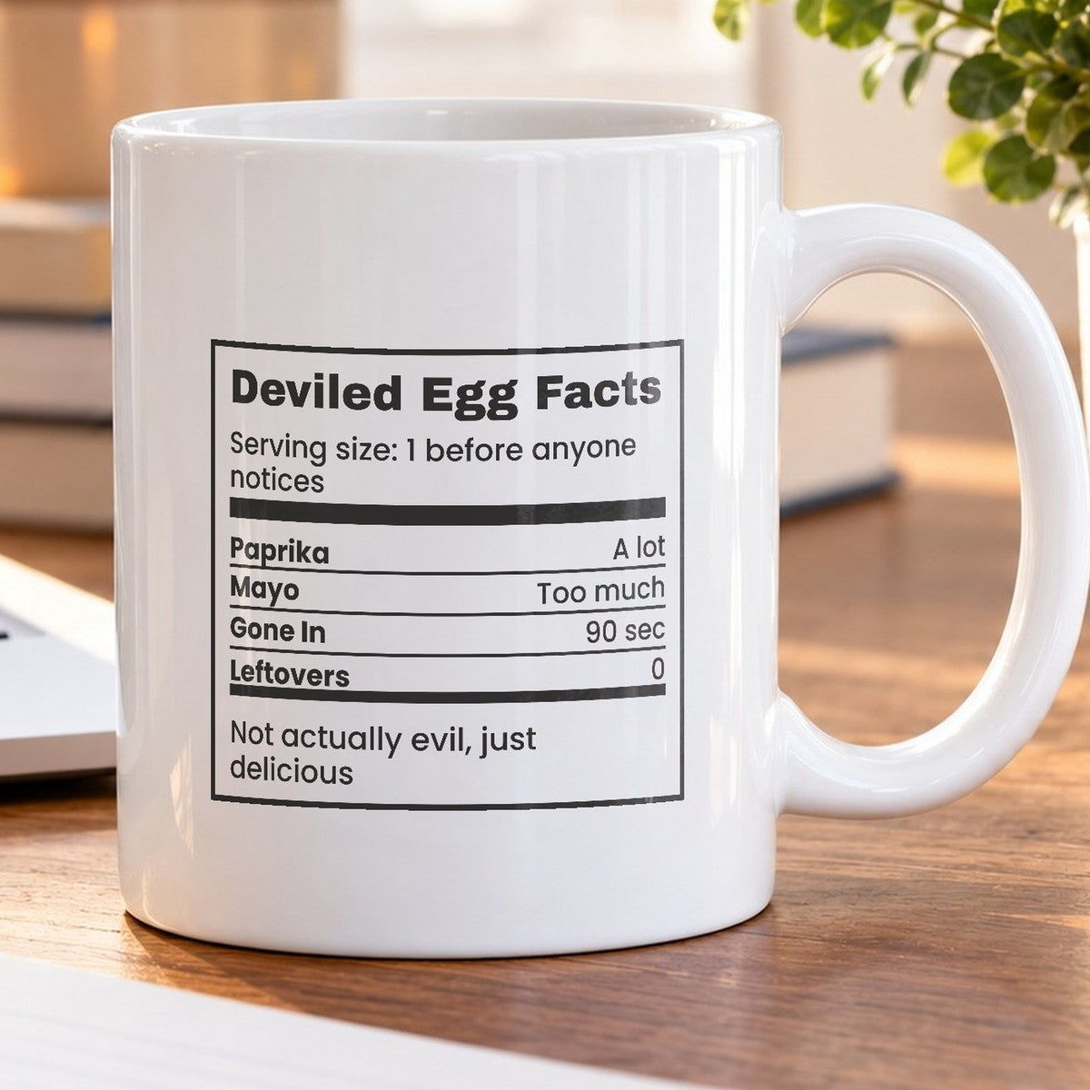 Funny Deviled Egg Coffee Mug Nutrition Facts For Brunch - photo 5