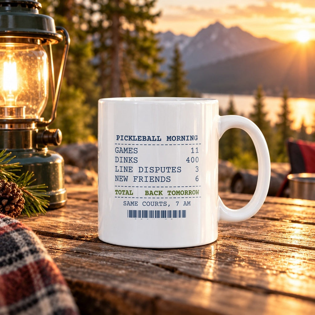 Funny Pickleball Coffee Mug Dinks 400 Line Disputes 3 Receipt - photo 1