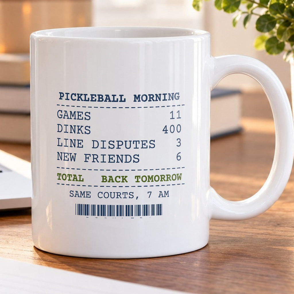 Funny Pickleball Coffee Mug Dinks 400 Line Disputes 3 Receipt - photo 5