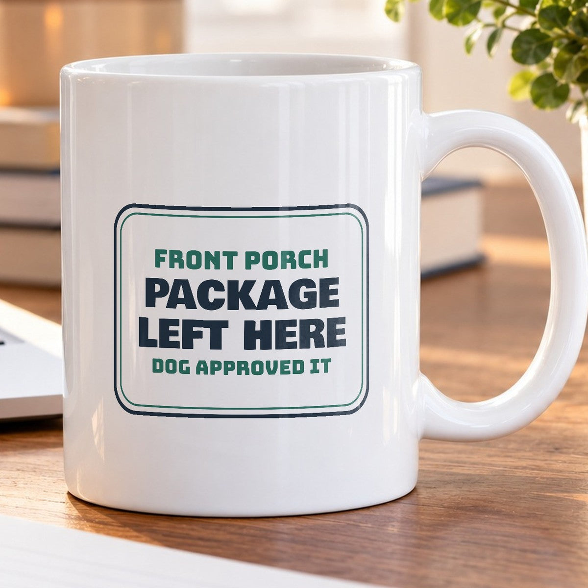 Funny Delivery Driver Coffee Mug Package Left Here Dog Approved - photo 5