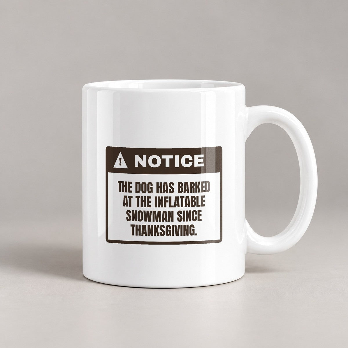 Funny Christmas Coffee Mug Dog Barks At The Snowman For Dog Owners - photo 3