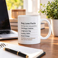 Funny Dog Valentine Coffee Mug Nutrition Facts Label For Dog Lovers - photo 1