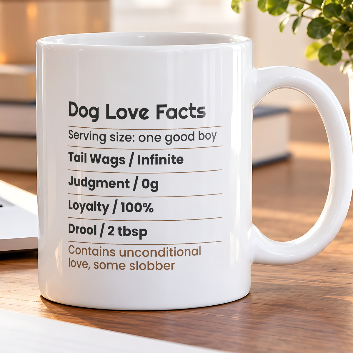 Funny Dog Valentine Coffee Mug Nutrition Facts Label For Dog Lovers - photo 5