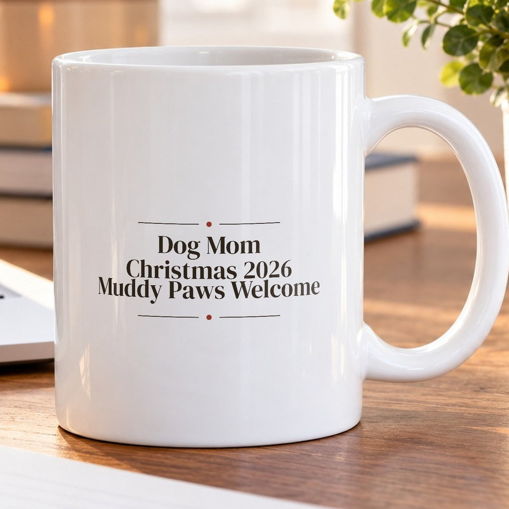 Dog Mom Christmas 2026 Coffee Mug Elegant Serif For Dog Lovers - photo 5