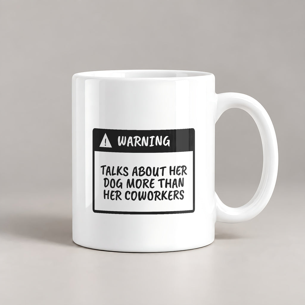 Funny Dog Mom Warning Label Coffee Mug For Dog Moms - photo 2
