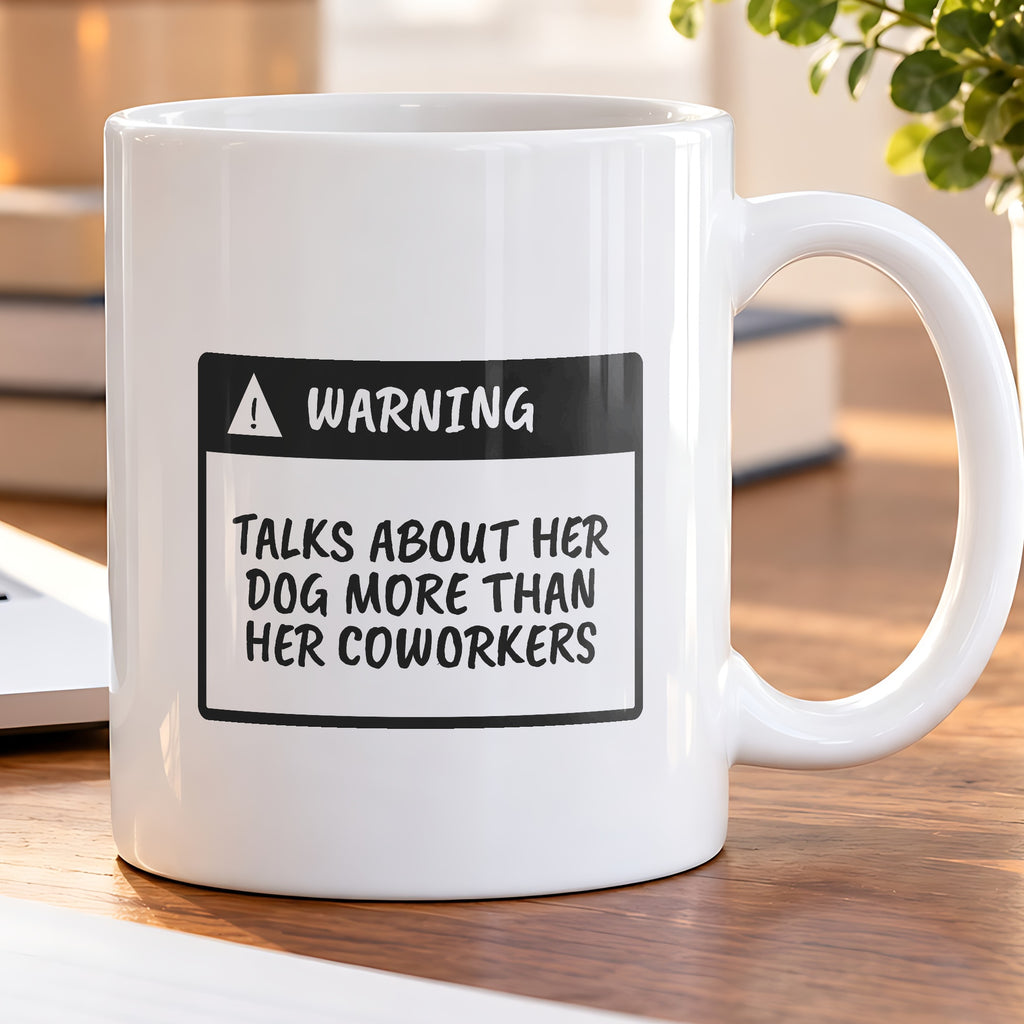 Funny Dog Mom Warning Label Coffee Mug For Dog Moms - photo 5