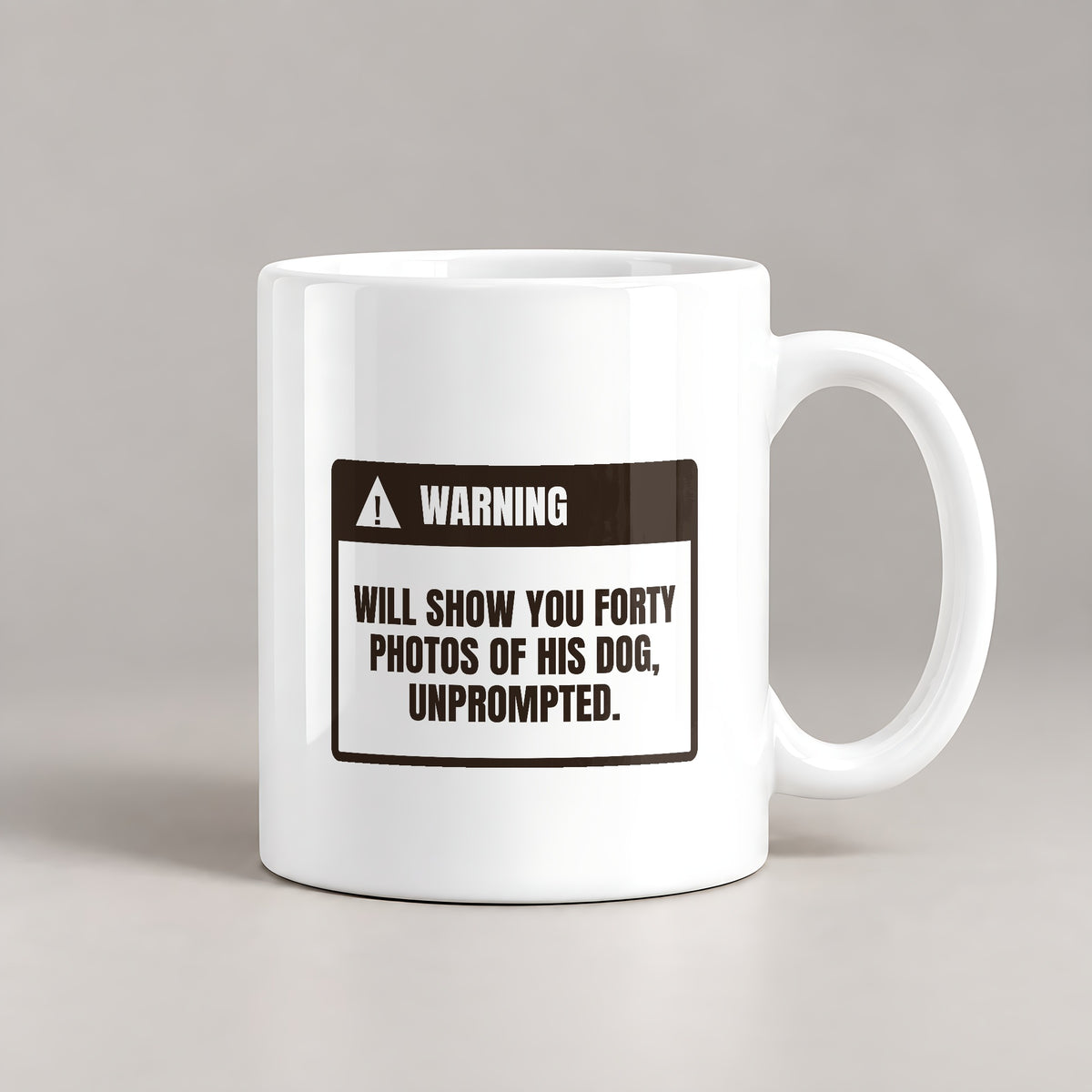 Funny Dog Dad Coffee Mug Warning Label For Dog Dads - photo 2
