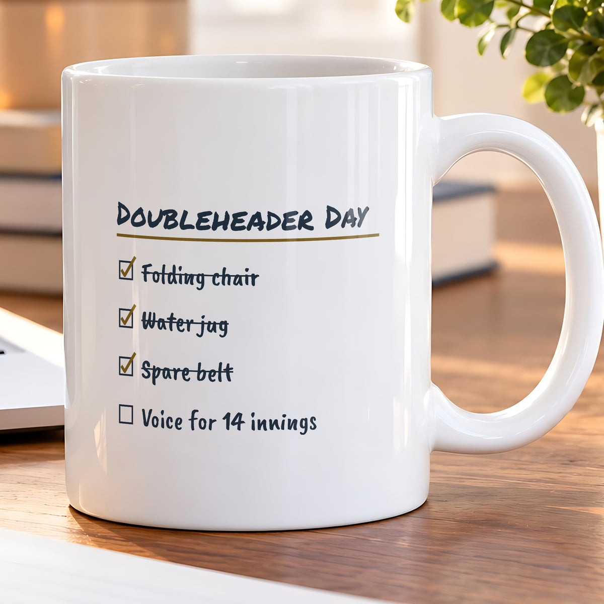 Funny Baseball Mom Coffee Mug Doubleheader Day Checklist - photo 5