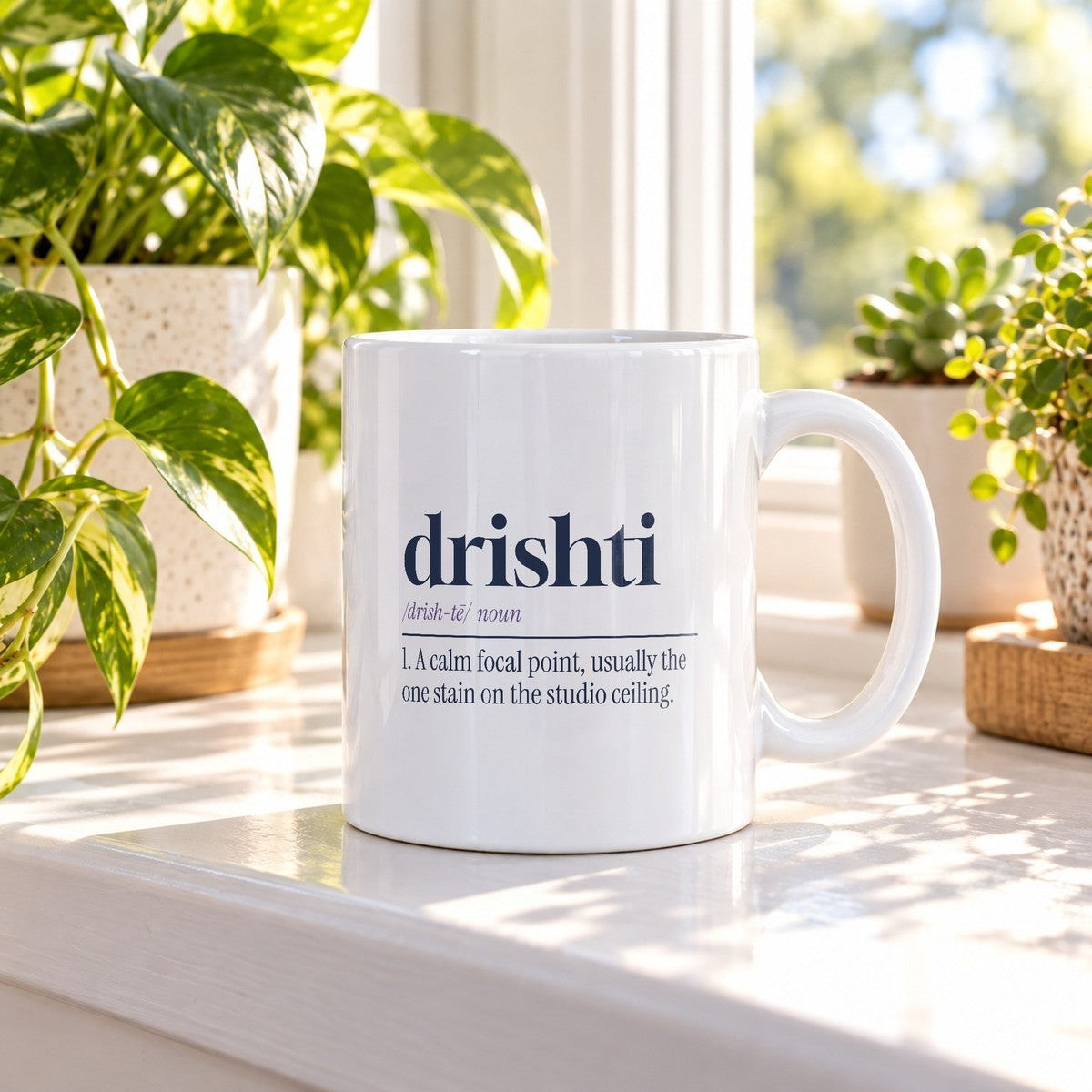 Yoga Mug Drishti Definition Ceiling Stain For Yoga Lovers - photo 1
