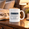 Funny Nursing Student Coffee Mug Caution Label For Nurses - photo 1