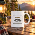 Funny German Shepherd Coffee Mug Ears Up Cheese Alert Sign For Dog Dads - photo 1