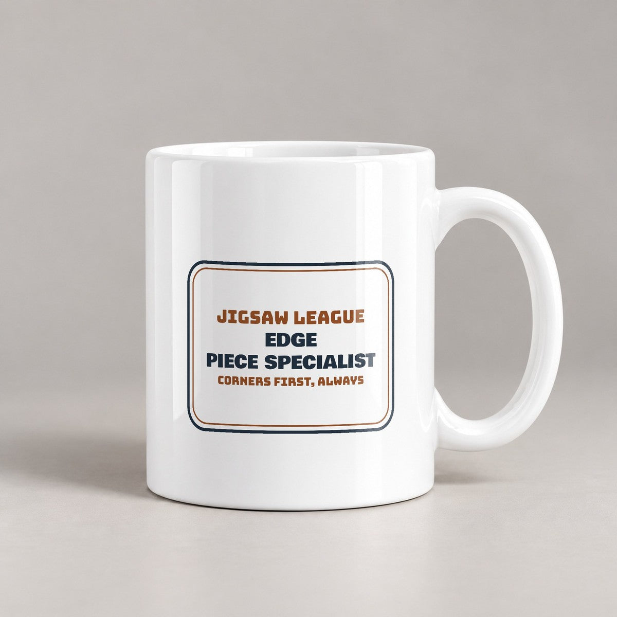 Funny Jigsaw Puzzle Coffee Mug Edge Piece Specialist For Puzzlers - photo 3