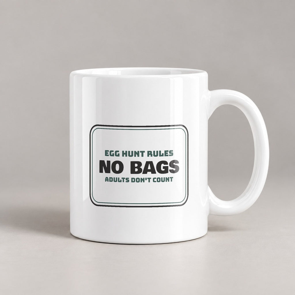 Funny Egg Hunt Coffee Mug Rules Sign For Family Host - photo 3
