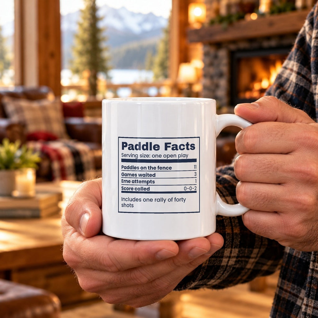 Funny Pickleball Mug Paddle Facts Label For Pickleball Players - photo 2