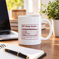 Funny Christmas Mom Coffee Mug Elf Duty Facts Nutrition Label - photo 1