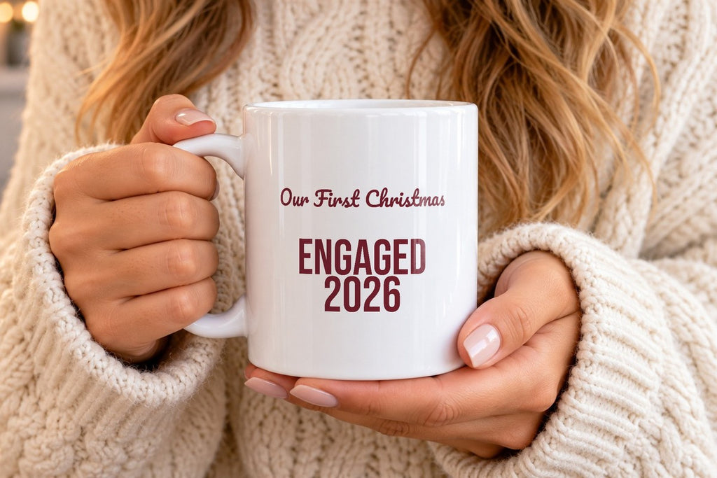 Our First Christmas Engaged 2026 Coffee Mug For Engaged Couples - photo 4