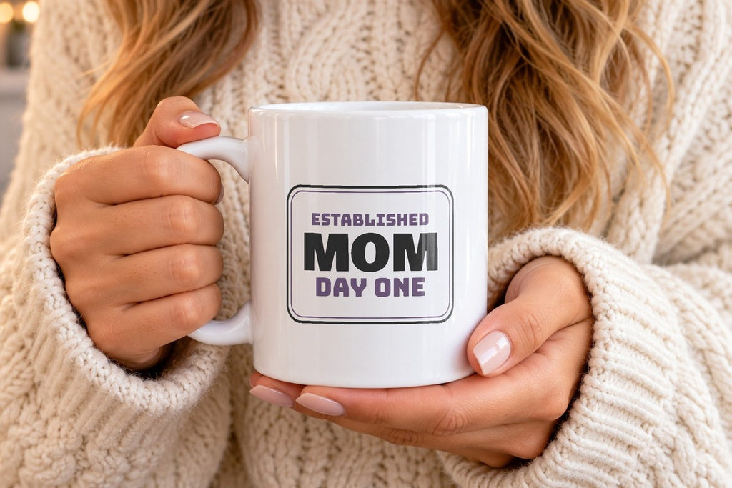 New Mom Coffee Mug Established Mom Day One Sign For New Moms - photo 4