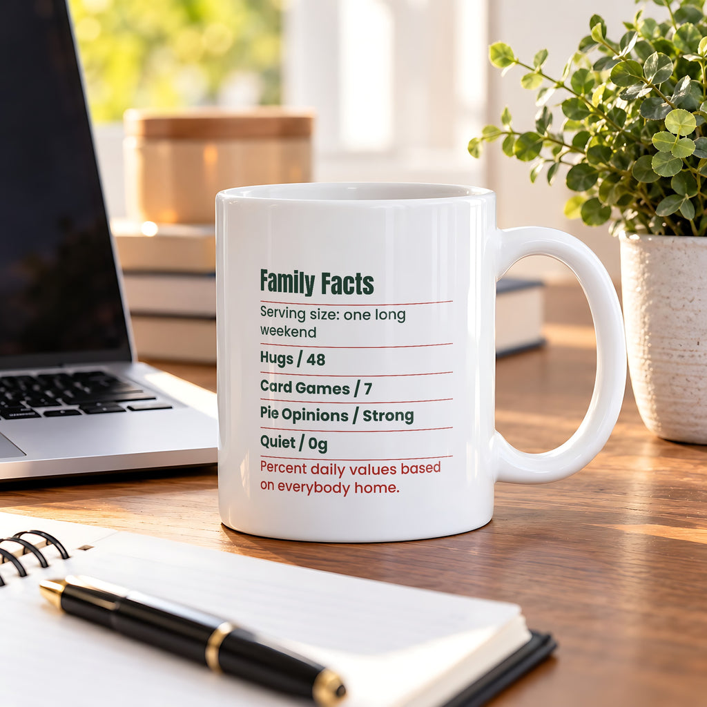 Funny Christmas Coffee Mug Family Facts Label For Matching Sets - photo 2
