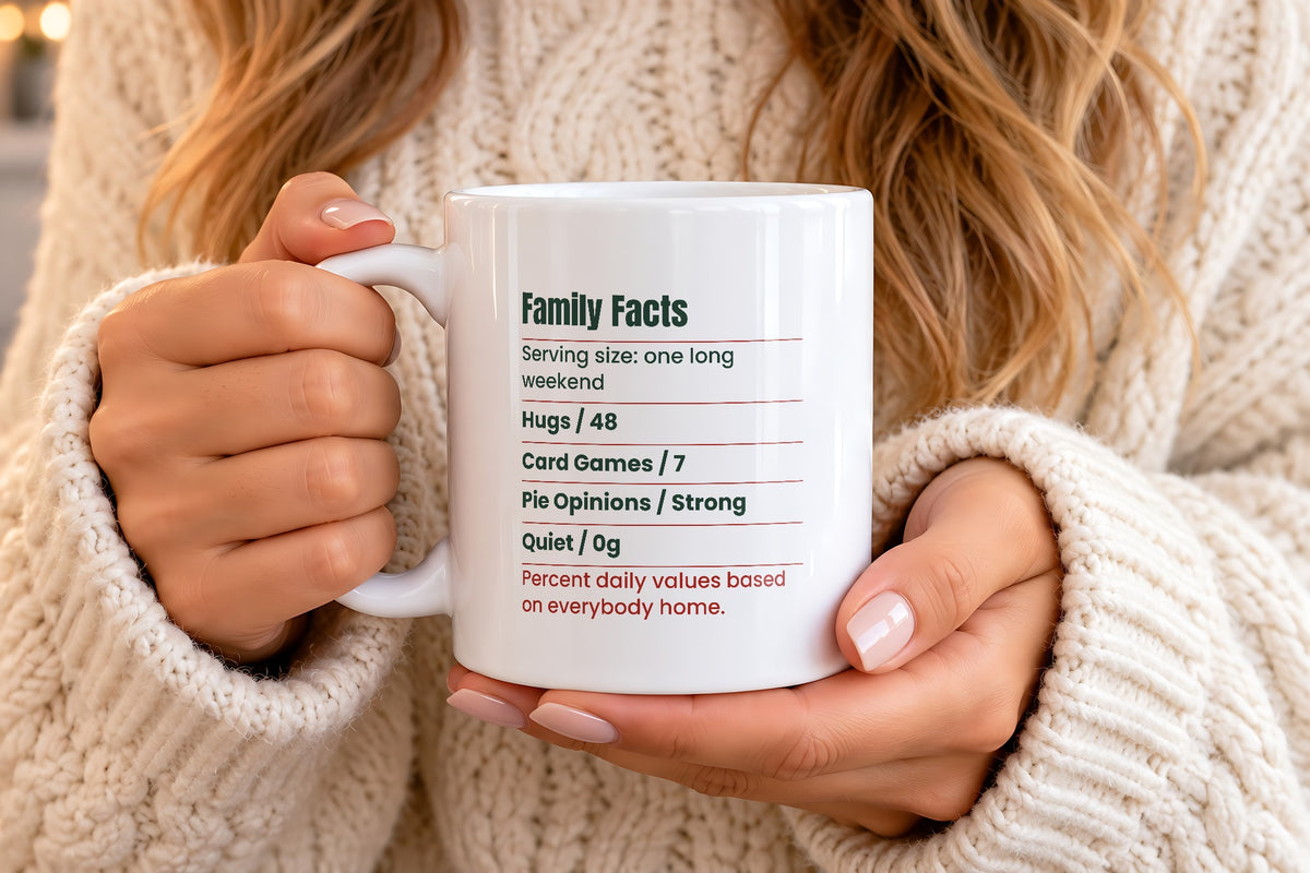 Funny Christmas Coffee Mug Family Facts Label For Matching Sets - photo 4