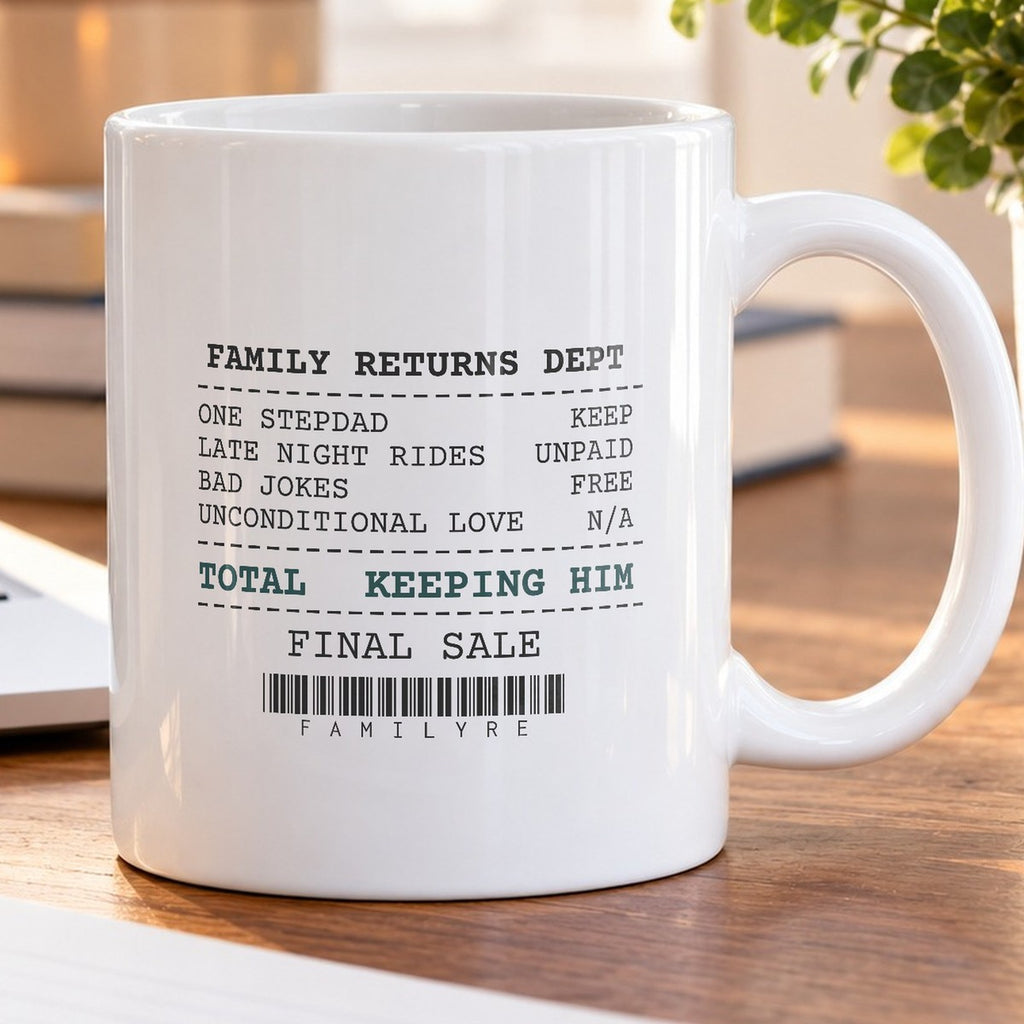 Funny Stepdad Receipt Coffee Mug Keeping Him - photo 5