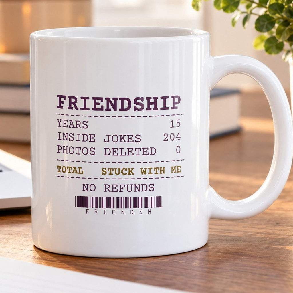 Funny Bestie Coffee Mug Fifteen Years Photos Deleted 0 Receipt For BFF - photo 5