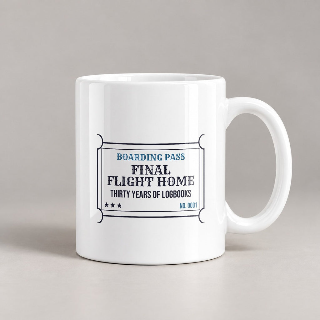 Pilot Coffee Mug Final Flight Home Thirty Years - photo 3