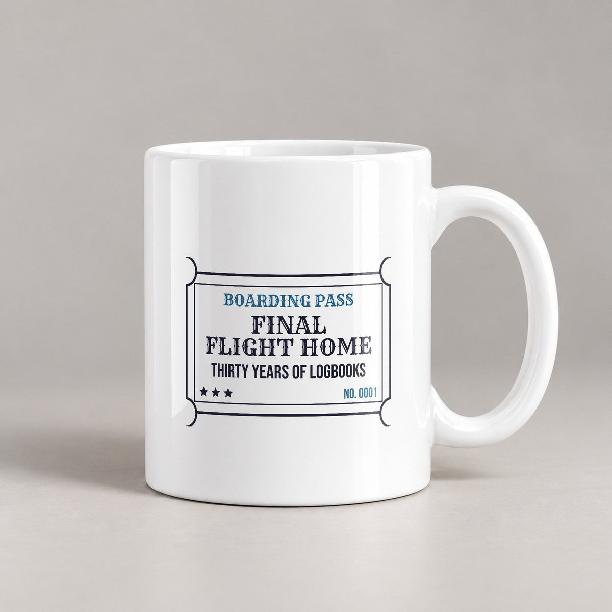 Pilot Coffee Mug Final Flight Home Thirty Years - photo 3