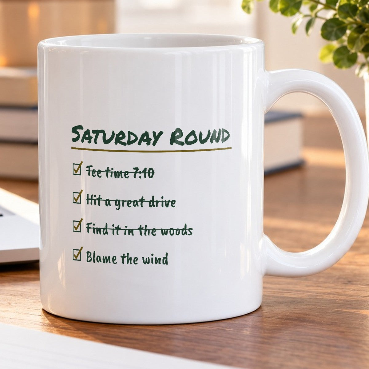 Funny Golf Coffee Mug Find It In The Woods Blame The Wind - photo 5