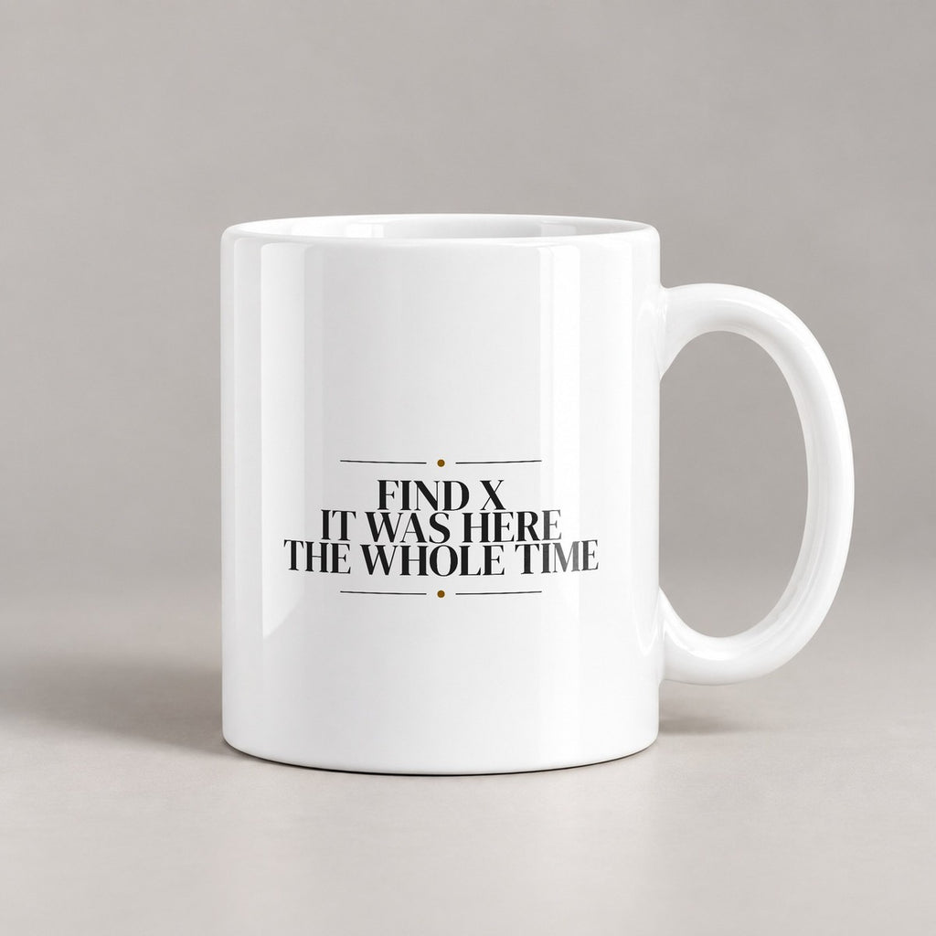 Math Lover Coffee Mug Find X It Was Here - photo 2
