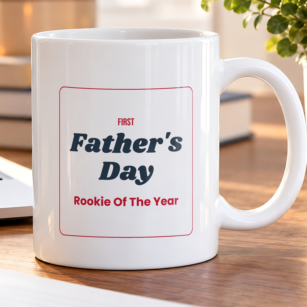 First Father's Day Coffee Mug Rookie Of The Year For New Dads - photo 5