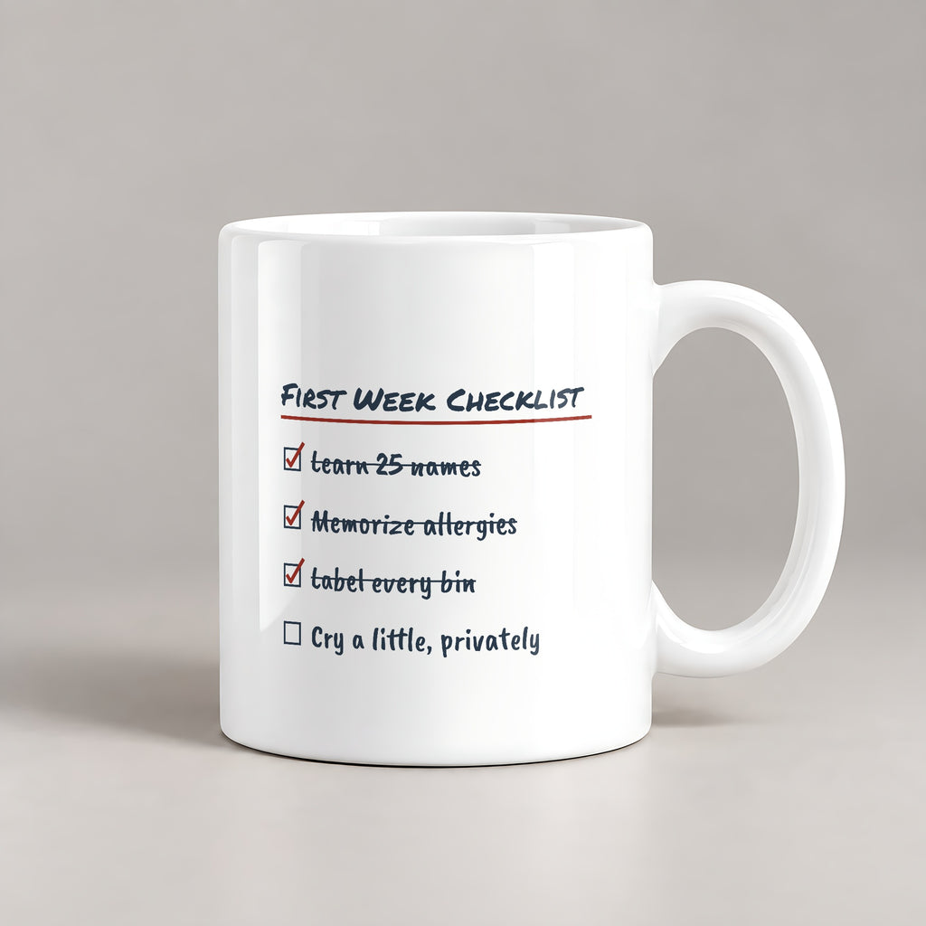Funny Teacher Checklist Coffee Mug Cry A Little Privately For Teachers - photo 3