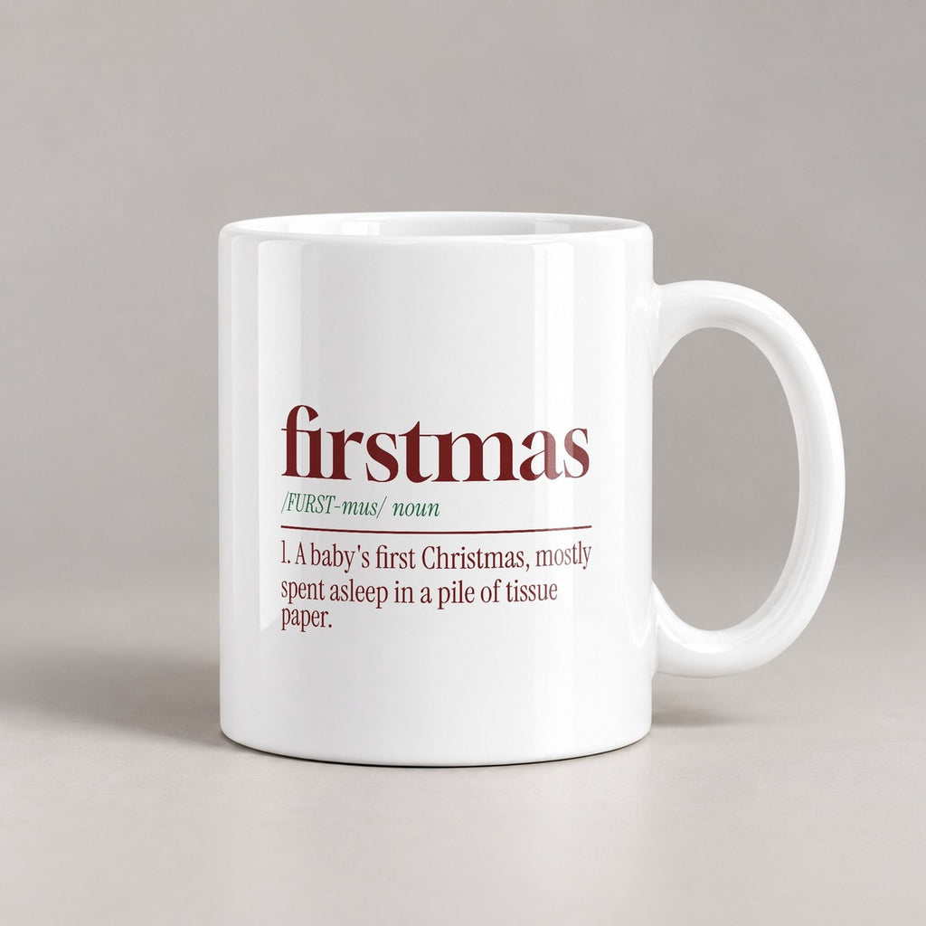 Christmas Coffee Mug Firstmas Dictionary Definition New Baby - photo 3