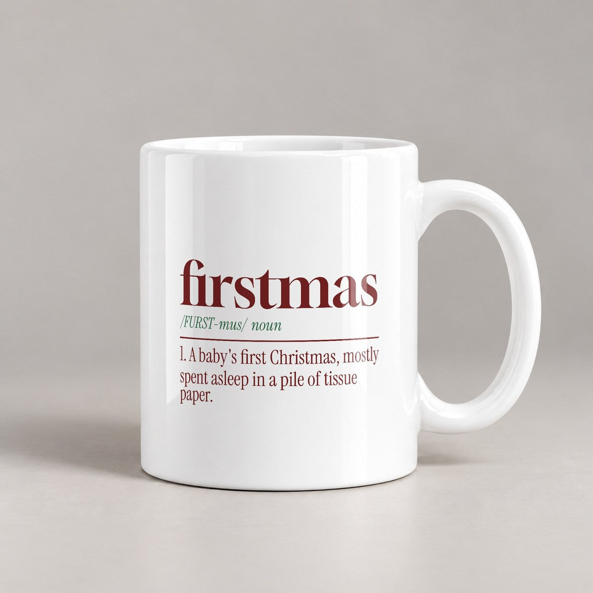 Christmas Coffee Mug Firstmas Dictionary Definition New Baby - photo 3