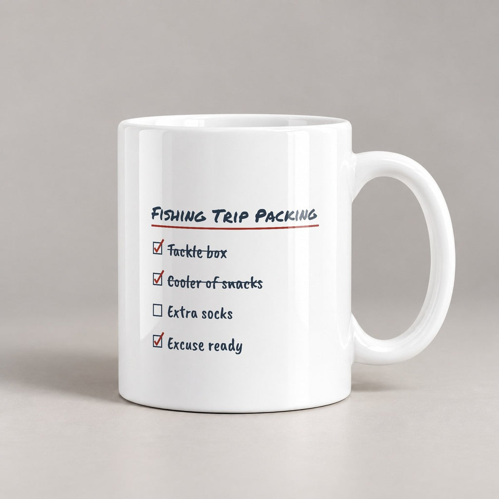Fishing Trip Coffee Mug Excuse Ready For Husband - photo 3