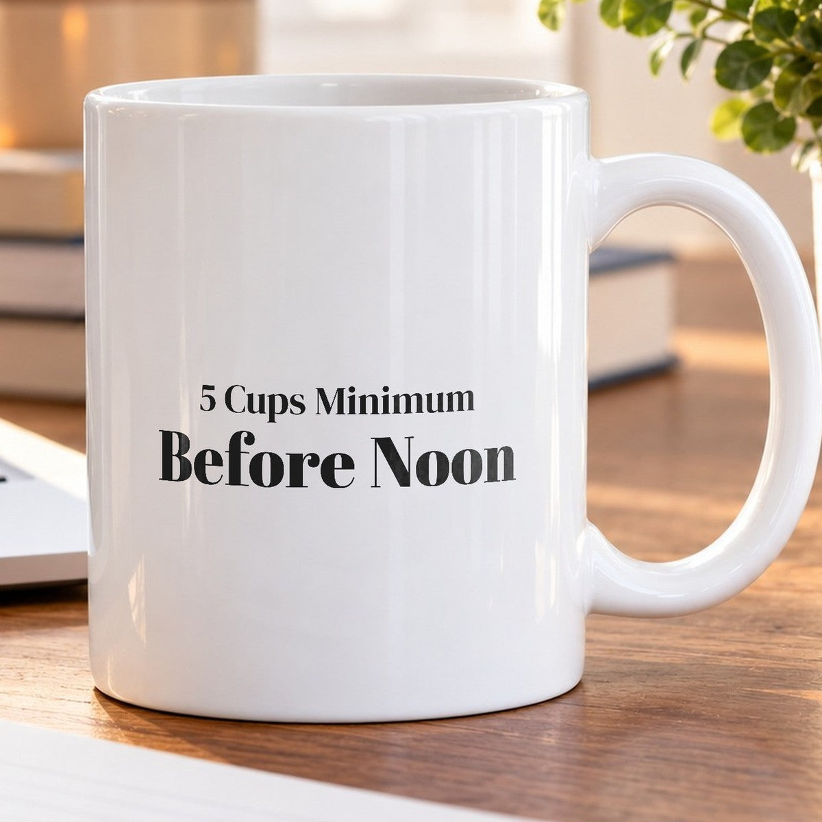 Coffee Addict Mug 5 Cups Minimum Before Noon - photo 5