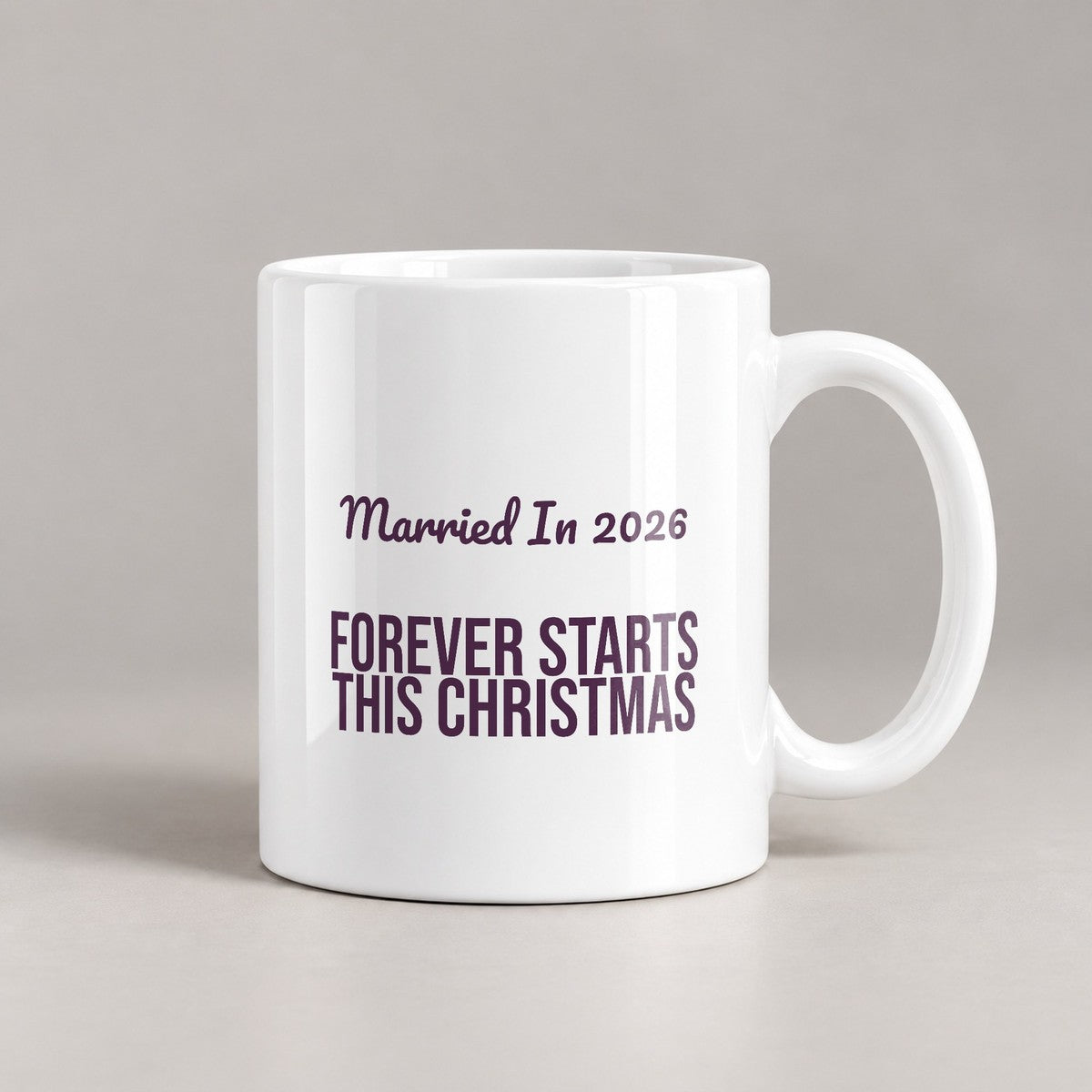 Married In 2026 Forever Starts This Christmas Coffee Mug For Couples - photo 1