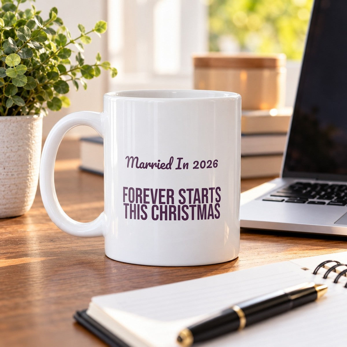 Married In 2026 Forever Starts This Christmas Coffee Mug For Couples - photo 4