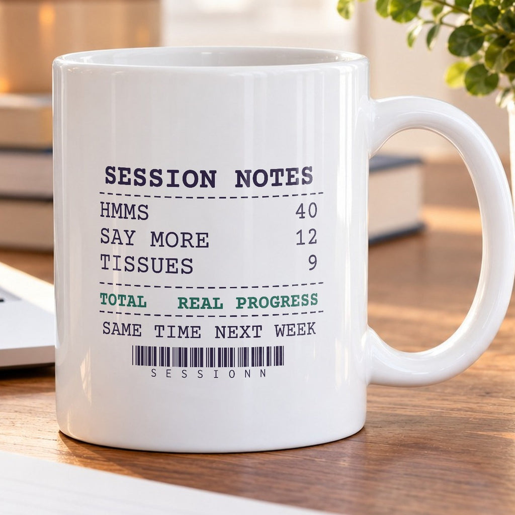 Funny Therapist Coffee Mug Forty Hmms Real Progress Receipt - photo 5