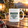 Funny Christmas Teacher Coffee Mug 4 Days To Winter Break Warning - photo 1